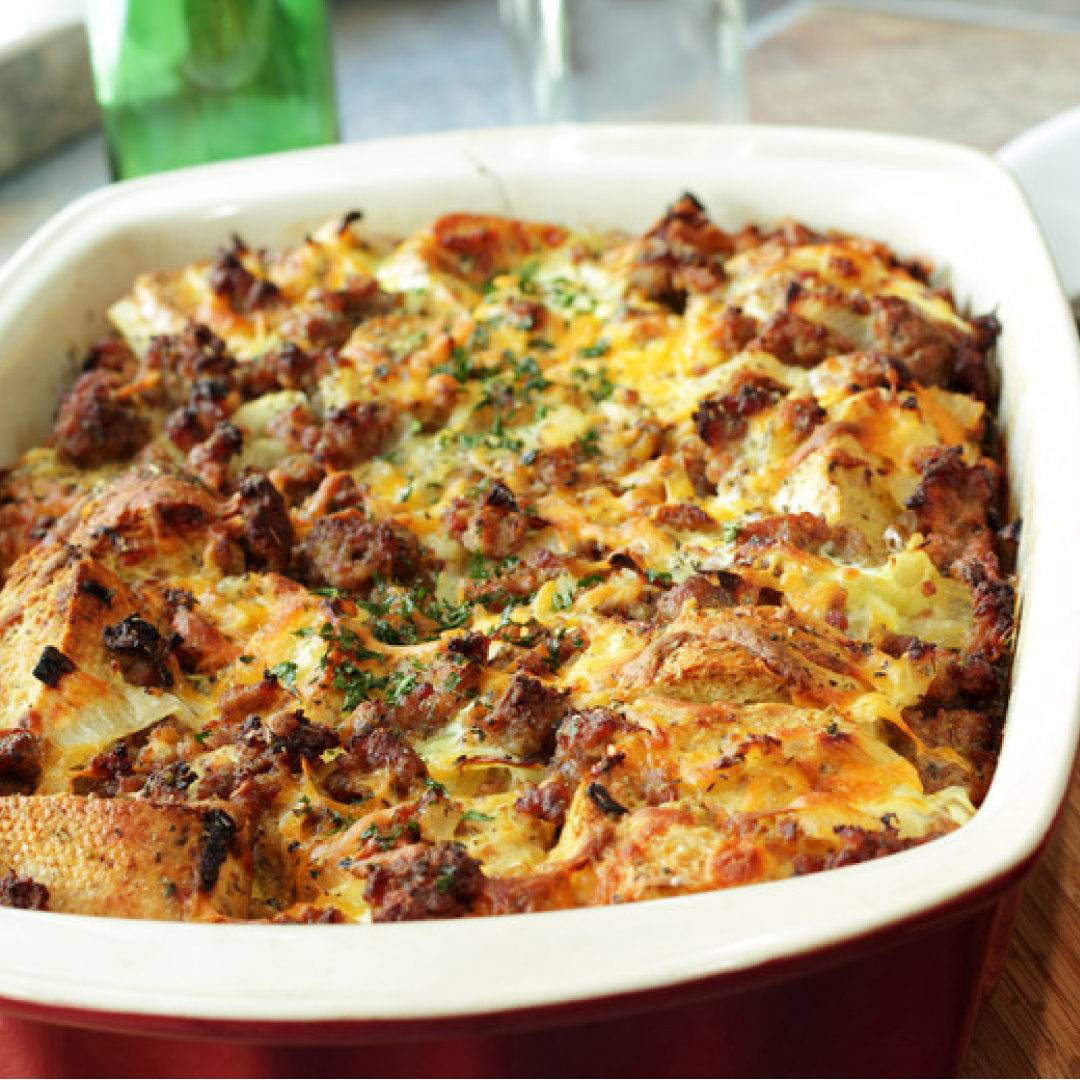Chorizo Bread Pudding