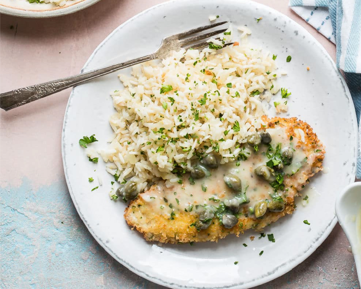 Chicken Piccata With Rice